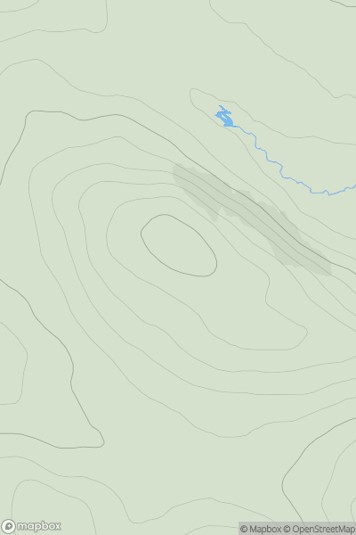 Thumbnail image for Creag Riabhach [Altnaharra to Dornoch] showing contour plot for surrounding peak